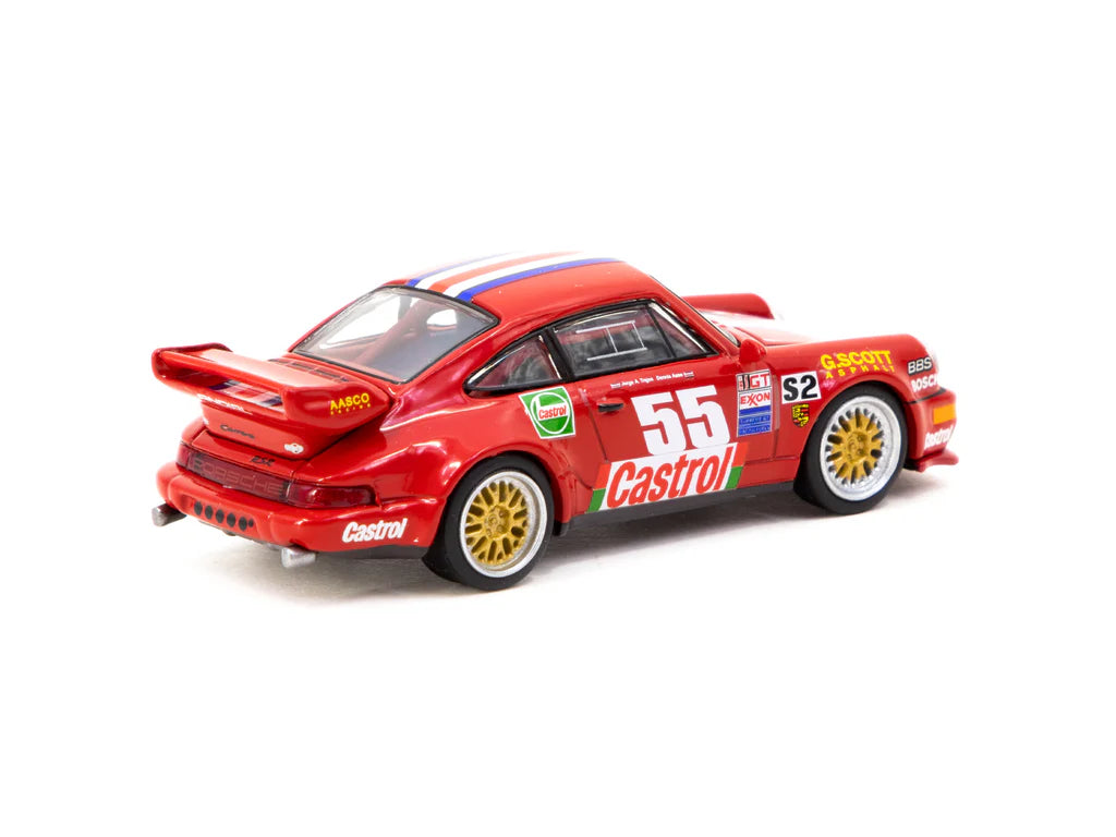 Tarmac Works X Schuco 1/64 Porsche 911 RSR 3.8 Red - COLLAB64