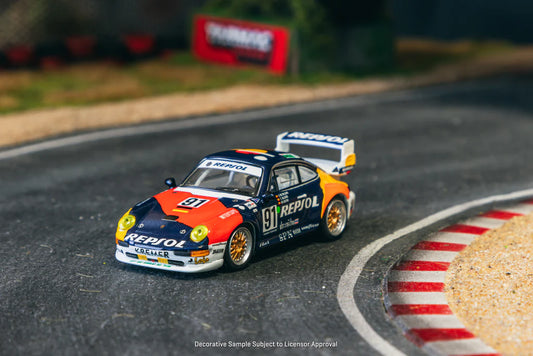 Tarmac Works X Schuco 1/64 Porsche 911 GT2 24h LE MANS 1995 #91 - COLLAB64