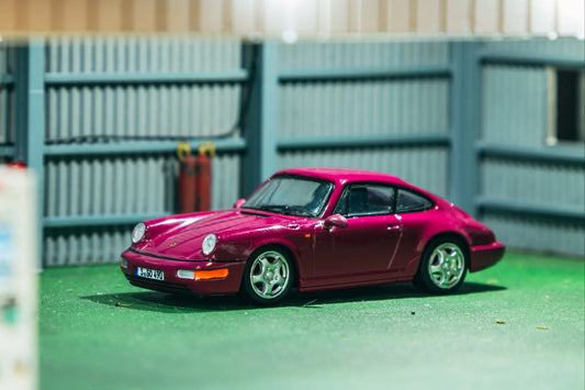 Tarmac Works 1/64 Porsche 911 Carrera RS (964) Ruby Star - Schuco x Tarmac Works COLLAB64