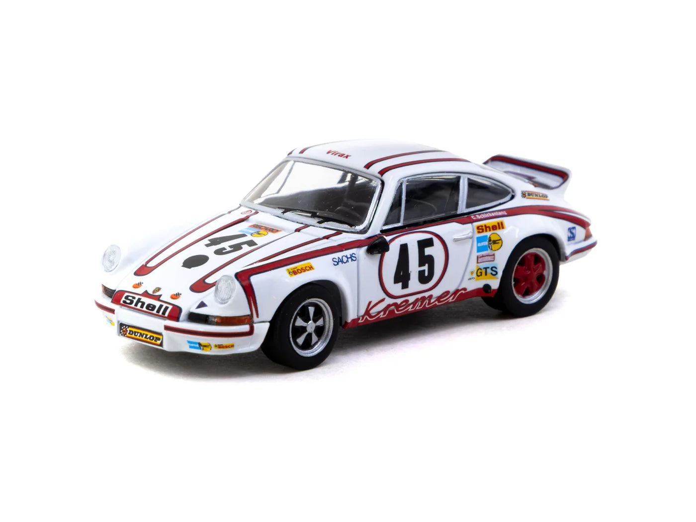 Tarmac Works 1/64 Porsche 911 Carrera RSR 2.8 24h Le Mans 1973 #45 Winner - Schuco X Tarmac Works COLLAB64