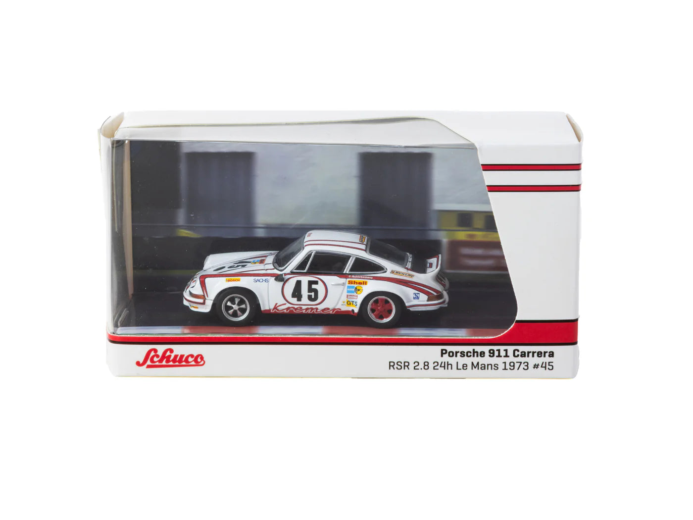 Tarmac Works 1/64 Porsche 911 Carrera RSR 2.8 24h Le Mans 1973 #45 Winner - Schuco X Tarmac Works COLLAB64