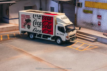 Tarmac Works 1/64 Mitsubishi Fuso Canter - Coca-Cola Box Truck - Tarmac Works TRUCK64