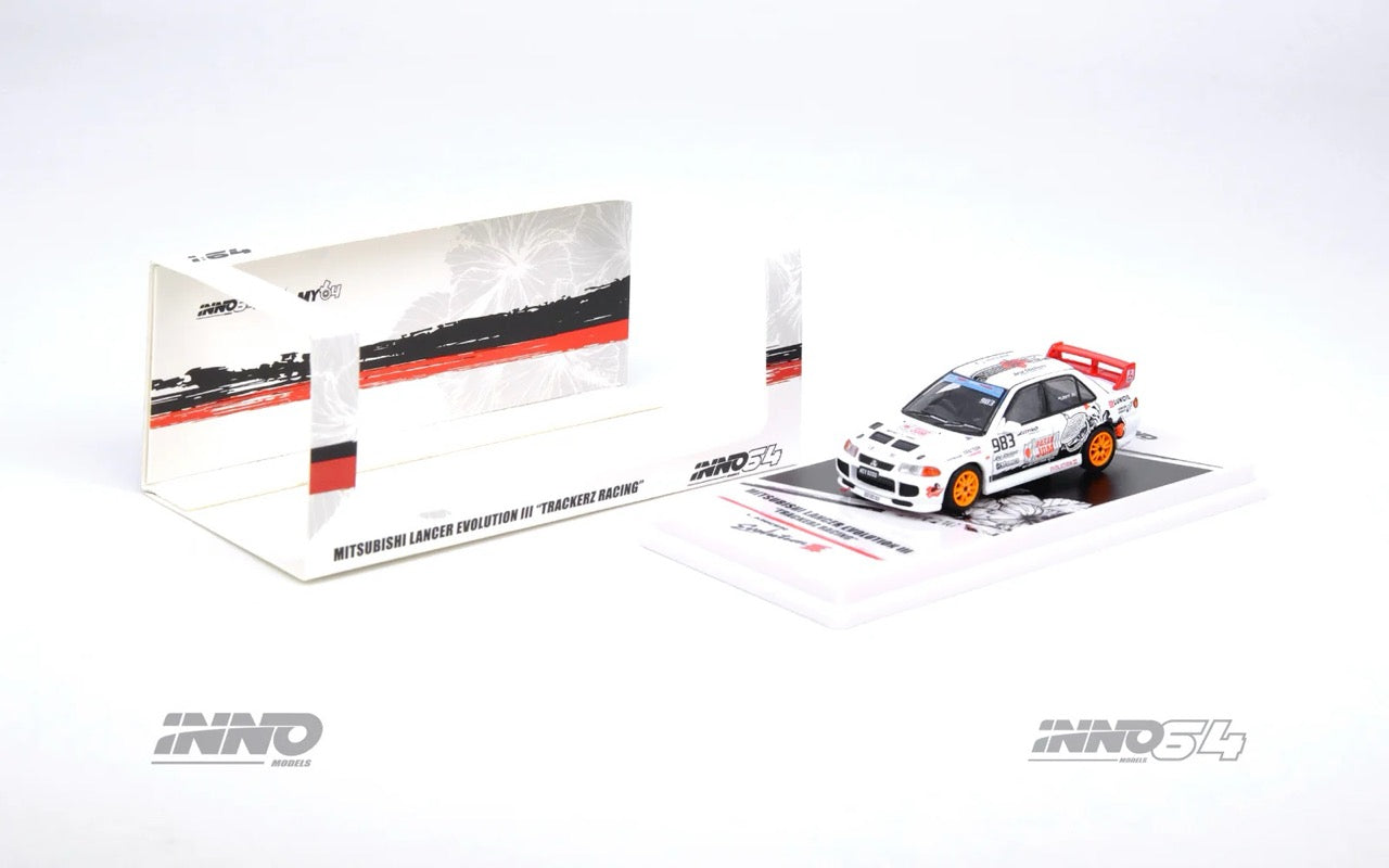 INNO64 1:64 Mitsubishi Lancer Evolution III "TRACKERS RACING" Malaysia Special Event Edition
