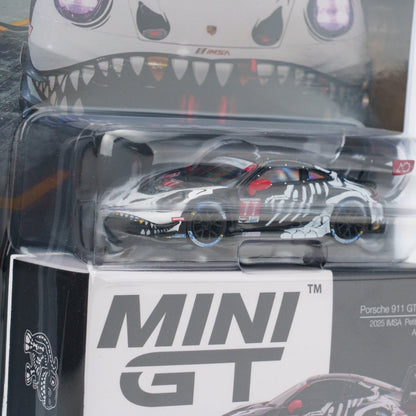 Mini GT 1:64 Porsche 911 GT3 R #77 AO Racing 2025 IMSA Petit Le Mans In Blister Packaging (MGT01143-BL) (Limit to 1 unit per person/address)
