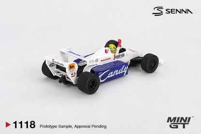 Mini GT 1:64 Toleman TG184 #19 Ayrton Senna 1984 Monaco Grand Prix 2nd Place (MGT01118-CH)