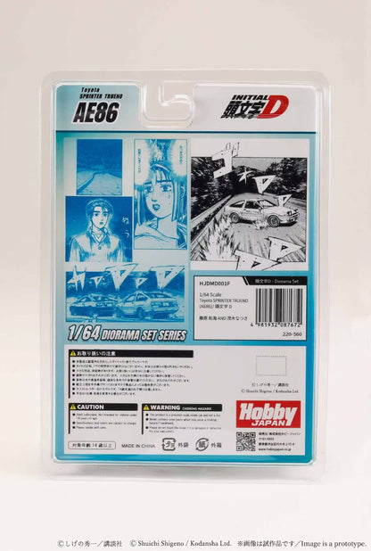 Hobby Japan x JDM64 1:64 Toyota SPRINTER TRUENO (AE86)/ INITIAL D Takumi Fujiwara AND Natsuki Mogi