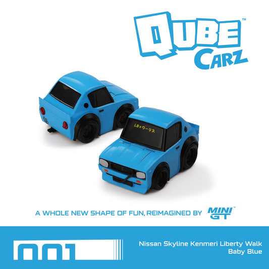 Mini GT 1:64 Nissan Skyline Kenmeri Liberty Walk Baby Blue /Blister packaging (QZ00101-BL)
