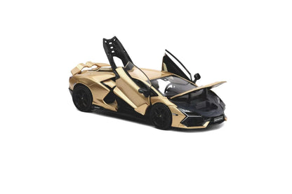 Hung Hing 1:64 Lamborghini Revuelto LB744 V12 PHEV Gold Official Licensed Hobby Expo China 2026 Special Edition (Openable All Doors and Hoods with Detailed Engine)