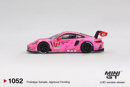 Mini GT 1:64 Porsche 911 GT3 R #77 AO Racing 2024 IMSA Road America (MGT01052-CH) - Limit to 1 unit per person/address