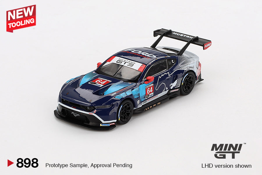 Mini GT 1:64 Ford Mustang GT3 #64 Ford Multimatic Motorsports 2024 IMSA Daytona 24 Hrs (MGT00898-CH)