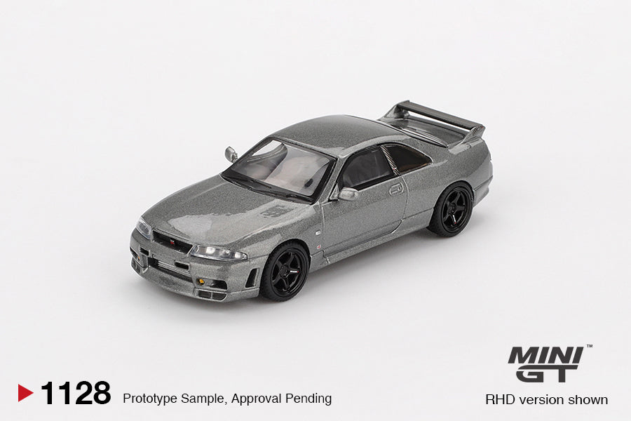 Mini GT 1:64 NISSAN Skyline GT-R Dark Metal Gray (NISMO BCNR33 CRS Version) (MGT01128-CH)