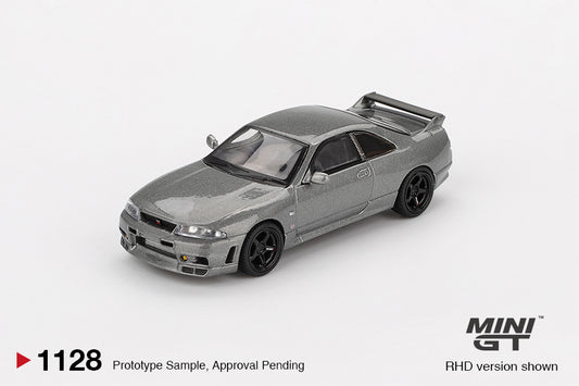 Mini GT 1:64 NISSAN Skyline GT-R Dark Metal Gray (NISMO BCNR33 CRS Version) (MGT01128-CH)