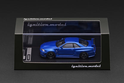 Ignition Model 1:64 Nissan Skyline GT-R (BNR34) NISMO customized Metallic Blue (IG4147) - Limited to 2 per customer / address