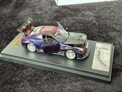 AOC 1:64 Nissan GT-R R35 Chameleon Changing Colours Hobby Expo China 2026 Limited Edition (Openable All Doors and Hoods with Detailed Engine and Decal Stickers)