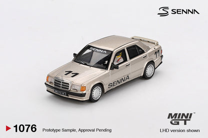 Mini GT 1:64 Mercedes-Benz 190 E 2.3-16 #11 Ayrton Senna 1984 Nürburgring Race of Champions with Figure (MGT01076-CH)