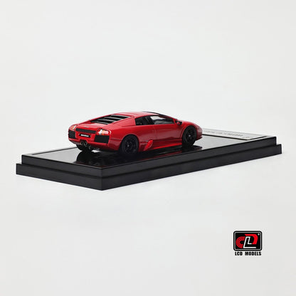 LCD 1:64 Lamborghini Murcielago Red Openable Engine Hood with Detailed Engine Lamborghini Official Licensed
