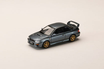 Hobby Japan x ModelModel 1/64 SUBARU Impreza WRX Type R STi Version V Cool Gray with WR Type Front Bumper in Blister Packaging