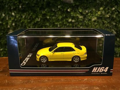 Hobby Japan 1:64 Lexus IS200 IS 200 GXE10 Yellow (HJ643080Y)