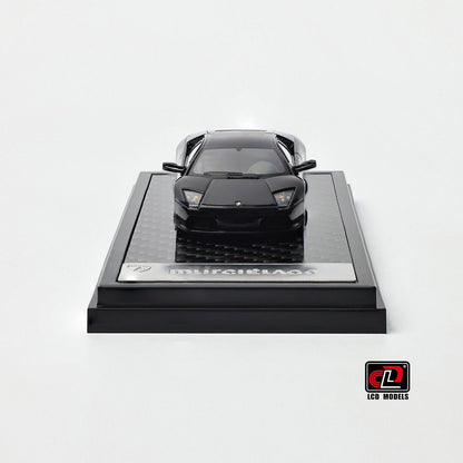 LCD 1:64 Lamborghini Murcielago Black Openable Engine Hood with Detailed Engine Lamborghini Official Licensed