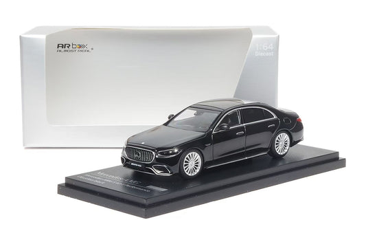AR Box 1:64 Mercedes Benz S Class MK7 W223 AMG S63 E-Performance 2023 Edition Obsidian Black Official Licensed