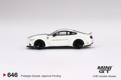 Mini GT 1:64 FORD MUSTANG GT LB-WORKS White LHD (MGT00646-CH)