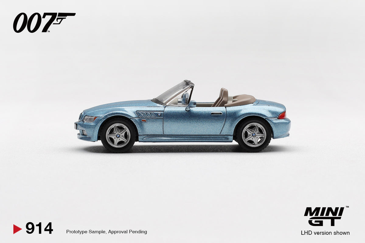 Mini GT 1:64 BMW Z3 “GoldenEye” in Blaster Packaging English Version (MGT00914-007ECH)