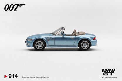 Mini GT 1:64 BMW Z3 “GoldenEye” in Blaster Packaging English Version (MGT00914-007ECH)
