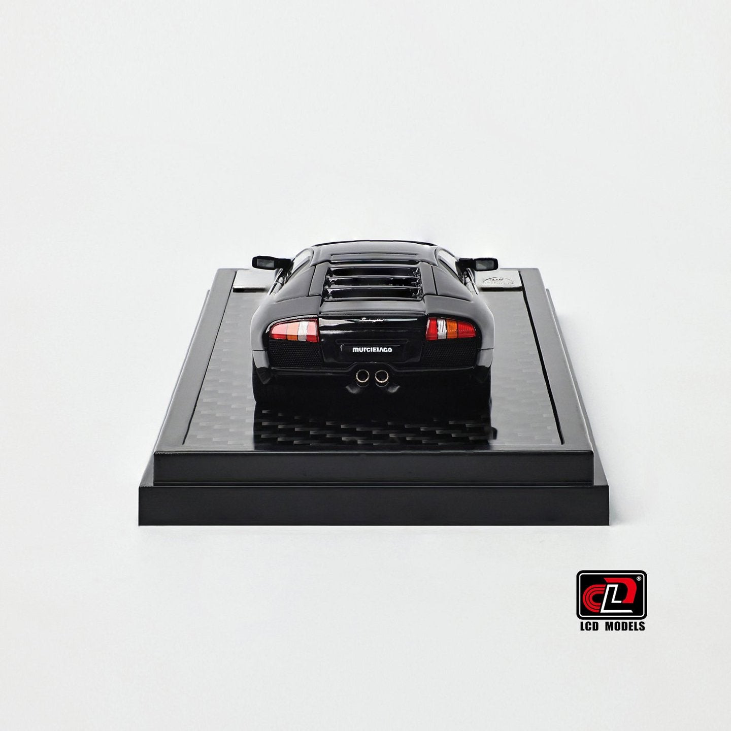 LCD 1:64 Lamborghini Murcielago Black Openable Engine Hood with Detailed Engine Lamborghini Official Licensed