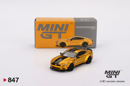 Mini GT 1:64 LB-WORKS FORD MUSTANG LB Gold (MGT00847-CH)