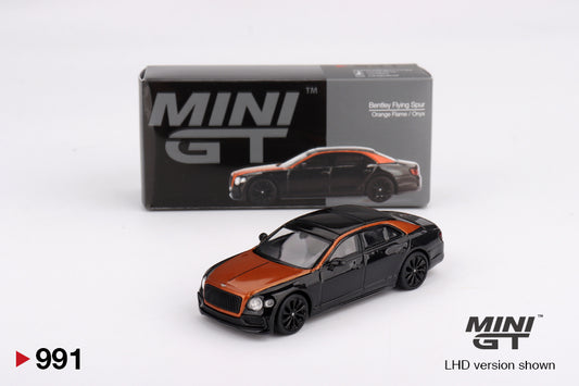 Mini GT 1/64 Bentley Flying Spur Orange Flame / Onyx (MGT00991-CH)