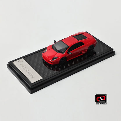 LCD 1:64 Lamborghini Murcielago Red Openable Engine Hood with Detailed Engine Lamborghini Official Licensed