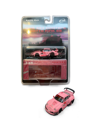Model Model 1:64 RWB 993 Hooters Matt Pink 68 in Blister Packaging