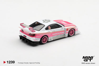 Mini GT 1:64 Nissan SILVIA (S15) LB-Super Silhouette AMOCULTURE (MGT01239-CH)