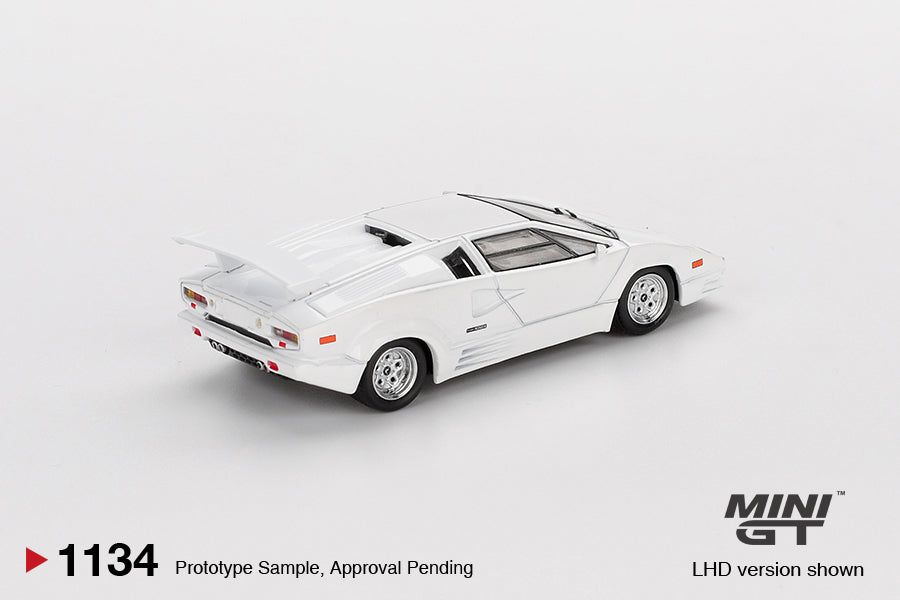 Mini GT 1:64 Lamborghini Countach 25th Anniversary White (MGT01134-CH)