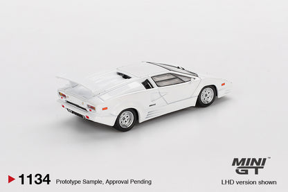 Mini GT 1:64 Lamborghini Countach 25th Anniversary White (MGT01134-CH)