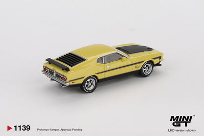 Mini GT 1:64 Ford Mustang Mach1 Grabber Yellow (MGT01039-CH)