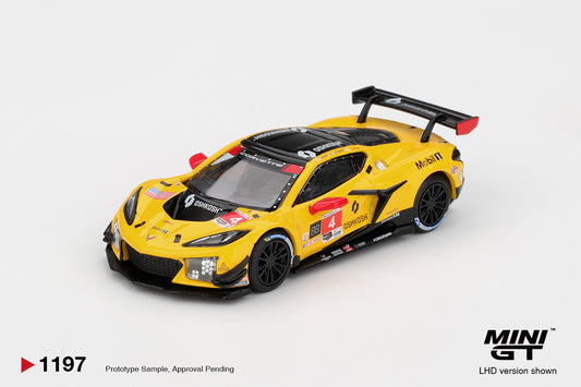 Mini GT 1:64 Chevrolet Corvette Z06 GT3.R #4 Corvette Racing by Pratt Miller Motorsports 2025 IMSA Daytona 24 Hrs (MGT01197-CH)