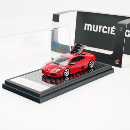 LCD 1:64 Lamborghini Murcielago Red Openable Engine Hood with Detailed Engine Lamborghini Official Licensed