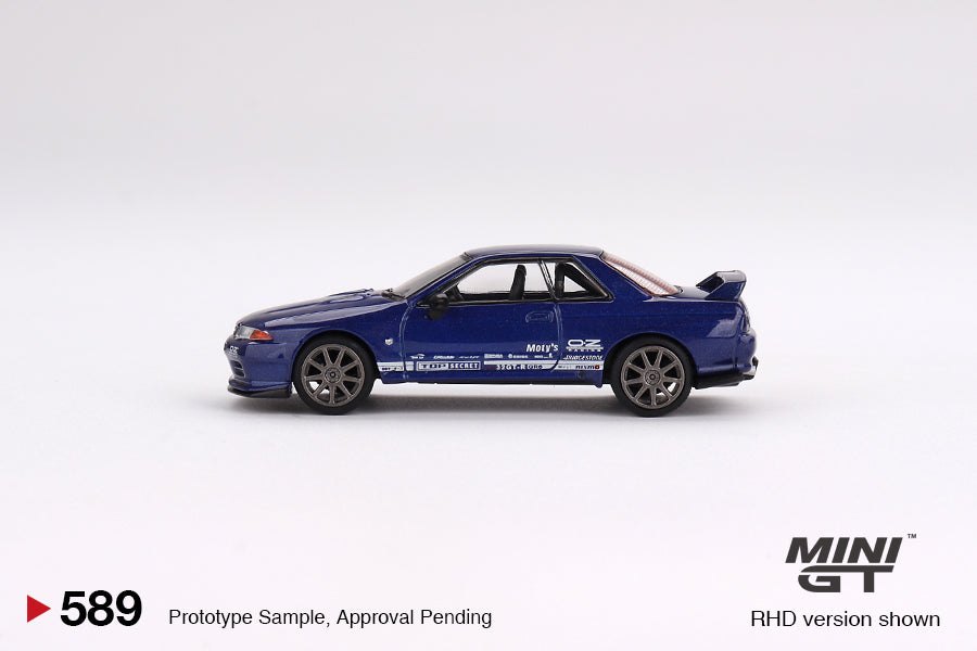 Mini GT 1:64 Nissan Skyline GT-R Top Secret  VR32 Metallic Blue RHD (MGT00589-CH)