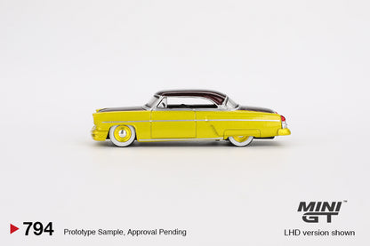 Mini GT 1:64 Lincoln Capri Hot Rod 1954 Lime Yellow (MGT00794-CH)