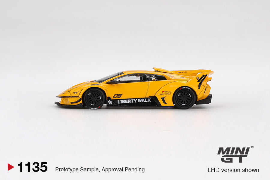 Mini GT 1:64 Lamborghini LB-Silhouette WORKS MURCIELAGO GT Evo Yellow (MGT01135-CH)