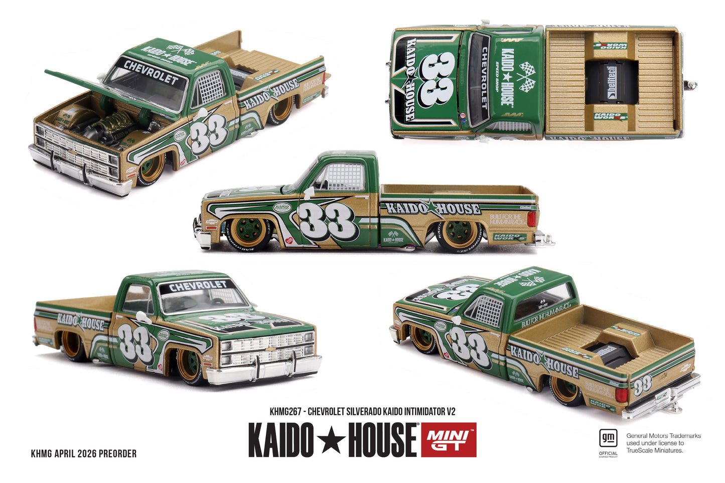 Mini GT x KAIDOHOUSE 1:64 Chevrolet Silverado KAIDO Intimidator V2 (KHMG267)