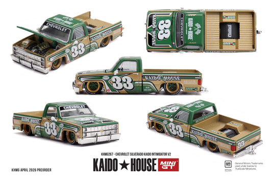 Mini GT x KAIDOHOUSE 1:64 Chevrolet Silverado KAIDO Intimidator V2 (KHMG267)