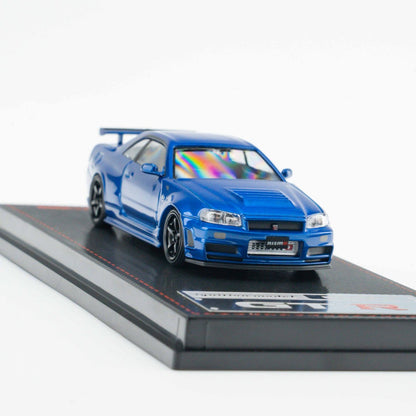 Ignition Model 1:64 Nissan Skyline GT-R (BNR34) NISMO customized Metallic Blue (IG4147) - Limited to 2 per customer / address