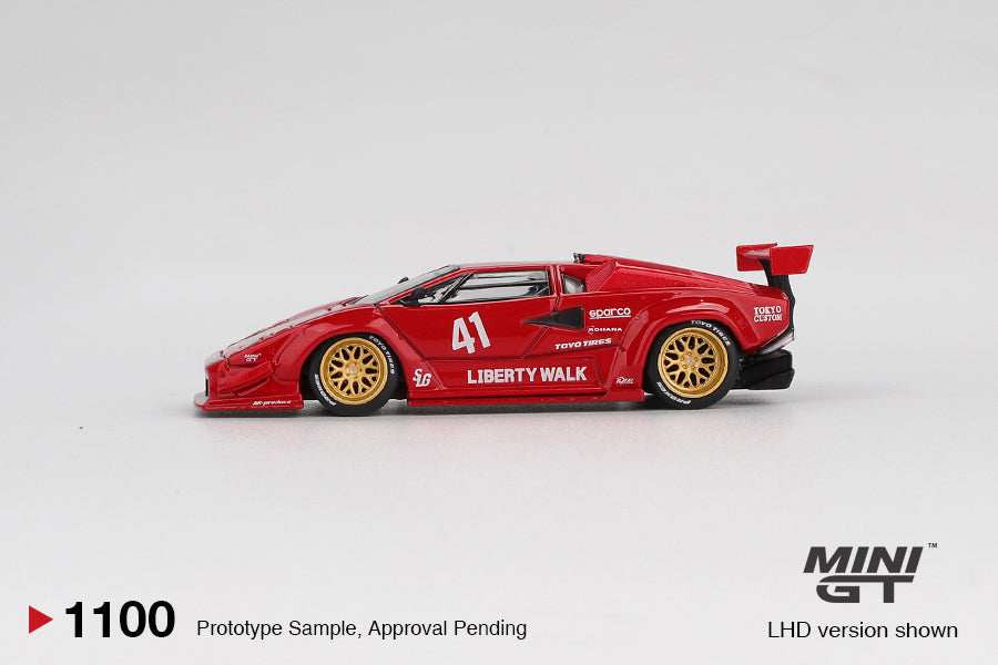 Mini GT 1:64 Lamborghini Countach LB-WORKS Red (MGT01100-CH)