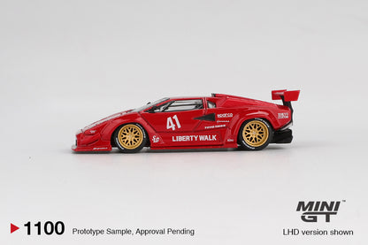 Mini GT 1:64 Lamborghini Countach LB-WORKS Red (MGT01100-CH)