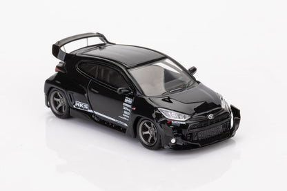 Fuji 1:64 Toyota GR Yaris Pandem Rocket Bunny Wide Body Hot Hatch HKS Black Limited 499 Pieces