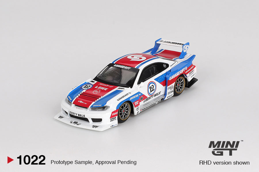 Mini GT 1:64 Nissan LB-Super Silhouette S15 SILVIA GARASIDRIFT x LBWK 2025 (MGT01022-CH)