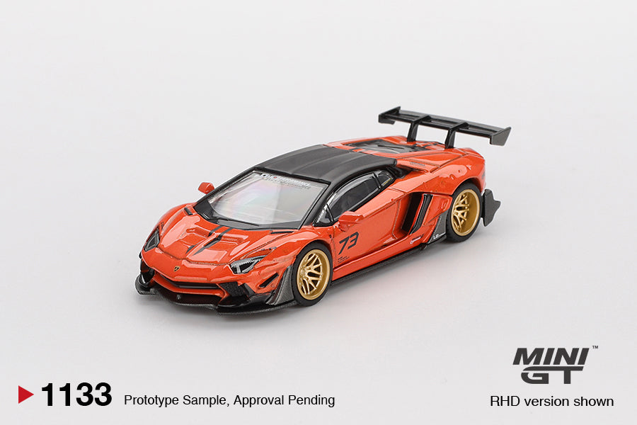 Mini GT 1:64 LB★WORKS Lamborghini Aventador Limited Edition Orange MDX 2025 (MGT01133-CH)