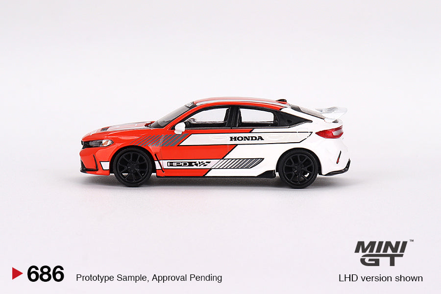 Mini GT 1:64 Honda Civic TYPE R 2023 Pace Car Red LHD (MGT00686-CH)